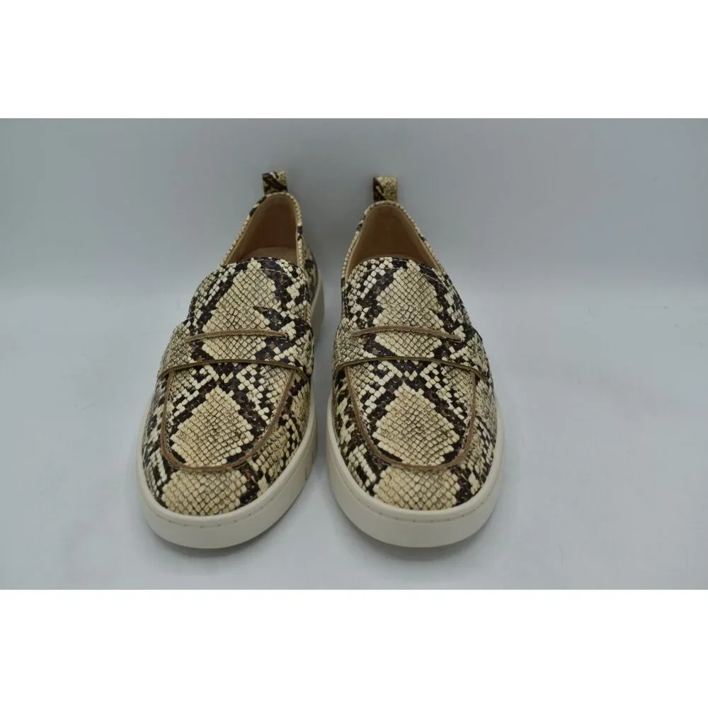Vionic Womens Size‎ 11 Chantel Snake Animal Print Slip On Penny Loafer Sneakers